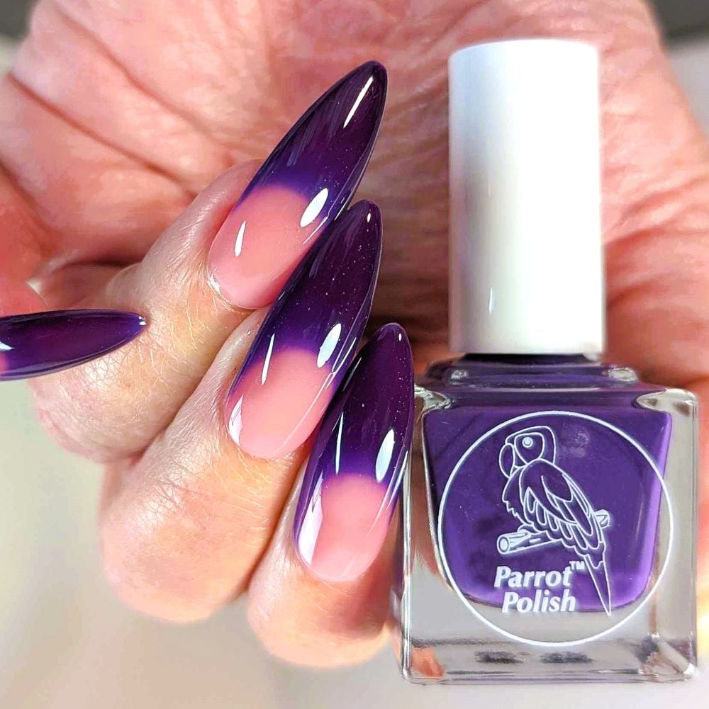 Parrot Polish Sunday Brunch Thermal Nail Polish Purple/ Blush