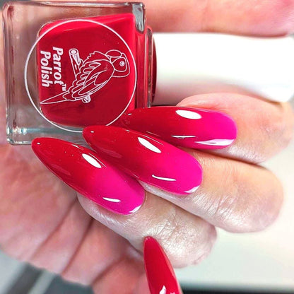 Parrot Polish Cherry Blast Thermal Nail Polish Cherry/Fuchsia