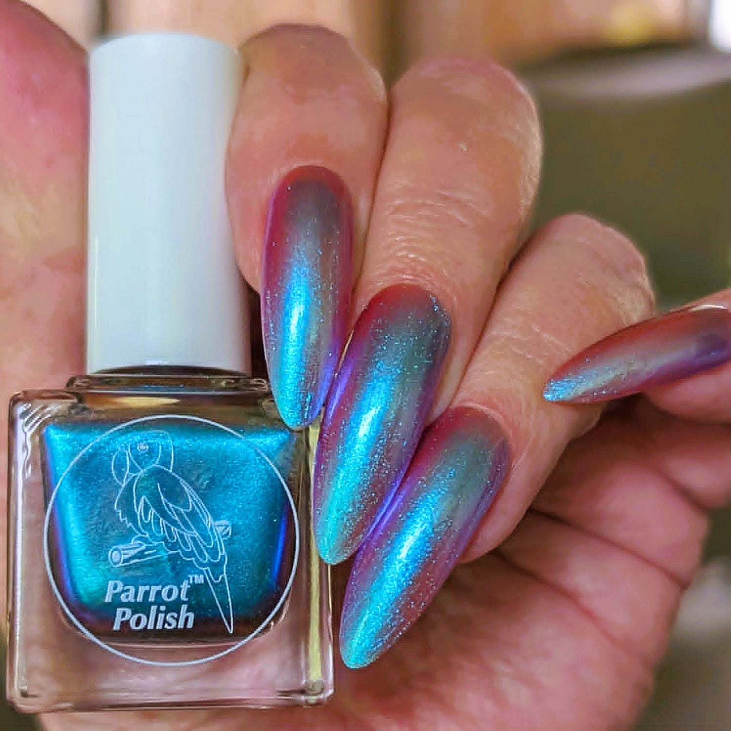 Parrot Polish Aurora Dust Nail Polish - Eclipse Blue, 0.5 Fl Oz