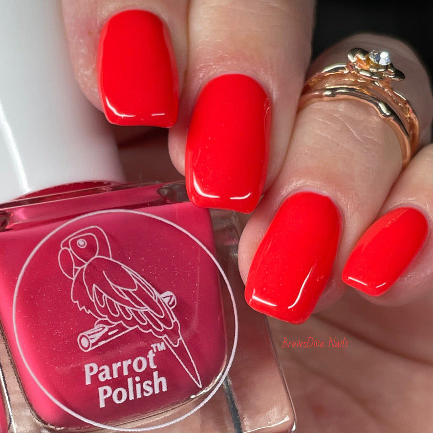 Parrot Polish Apples & Olives Solar Nail Polish - Red/Purple