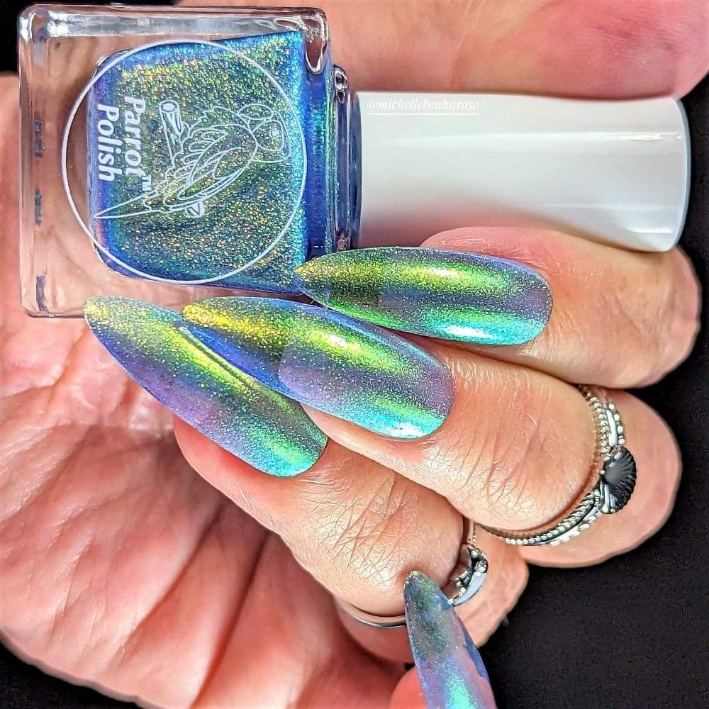 Parrot Polish "Nixie" Multichrome Baby Mermaid Pink/Green/Blue