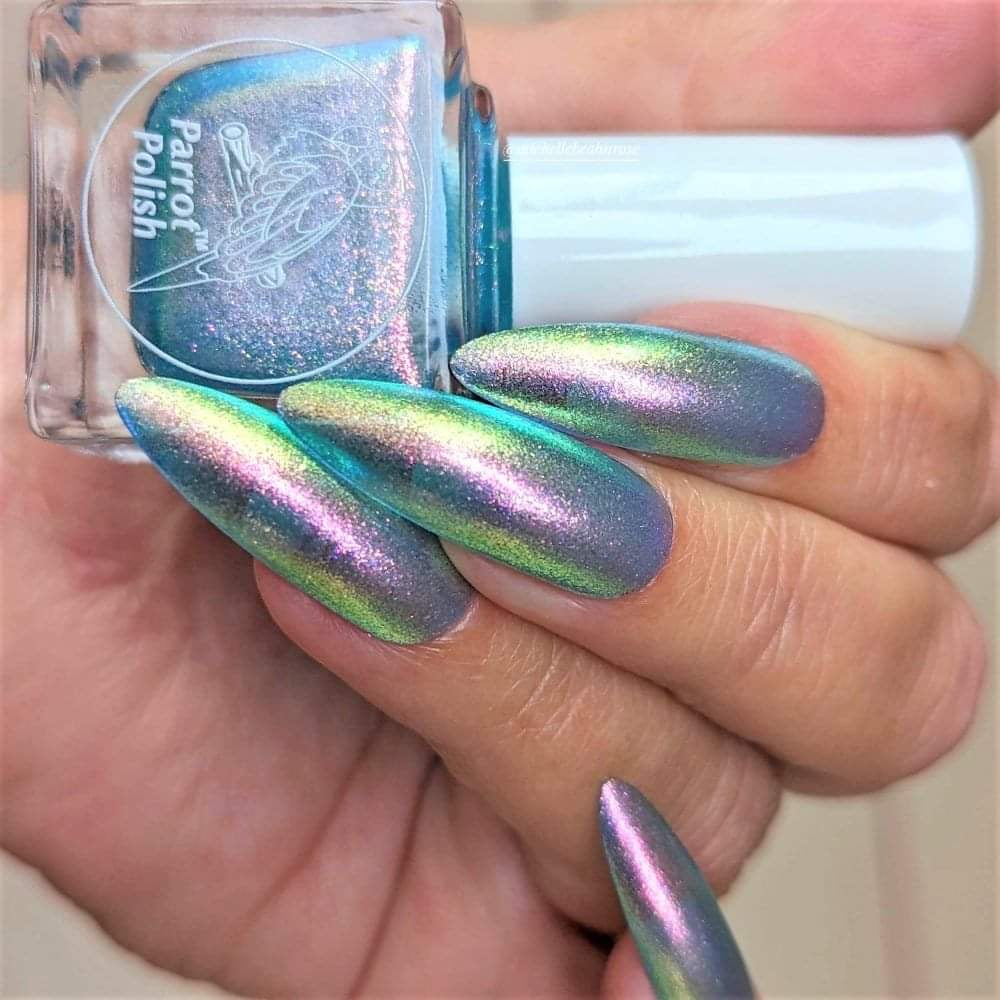 Parrot Polish "lorelai" Multichrome Baby Mermaid Pink/Gold/Blue