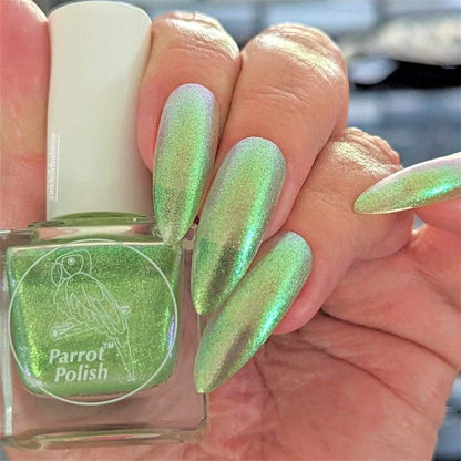 Parrot Polish "Kelpi" Multichrome Baby Mermaid Green/Gold/Silver