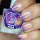 Parrot Polish Golden Plumeria Purple/Coral Thermal Nail Polish