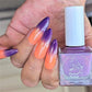 Parrot Polish Golden Plumeria Purple/Coral Thermal Nail Polish