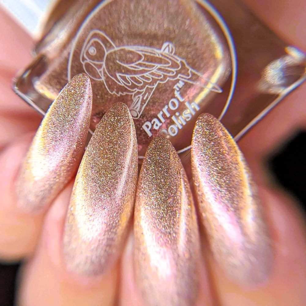 Parrot Polish "LOVE" 2024 Spring  Brown/Gold Ultrachrome Holographic