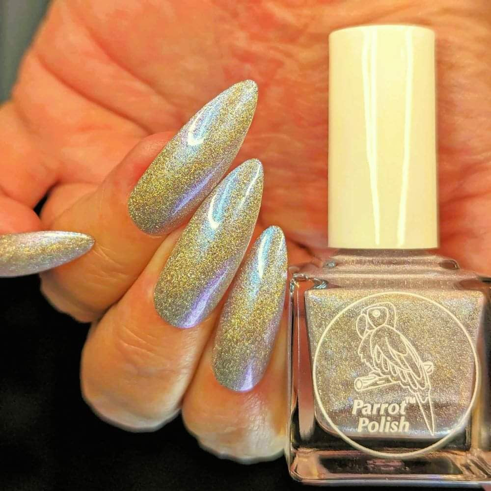 Parrot Polish "Peace" 2024 Spring Teal/Purple/Silver Ultrachrome Holographic