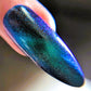 Parrot Polish "Tabby Cat" Multichrome Magnetic Nail Polish Green/Purple/Blue