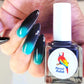 Parrot Polish "Costa Rica Dreamin" Thermal Black/ Turquoise Nail Polish