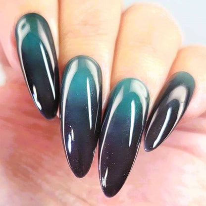 Parrot Polish "Costa Rica Dreams" Thermal Black Blue/ Turquoise Nail Lacquer