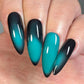 Parrot Polish St Lucia Thermal Nail Polish Black / Aqua