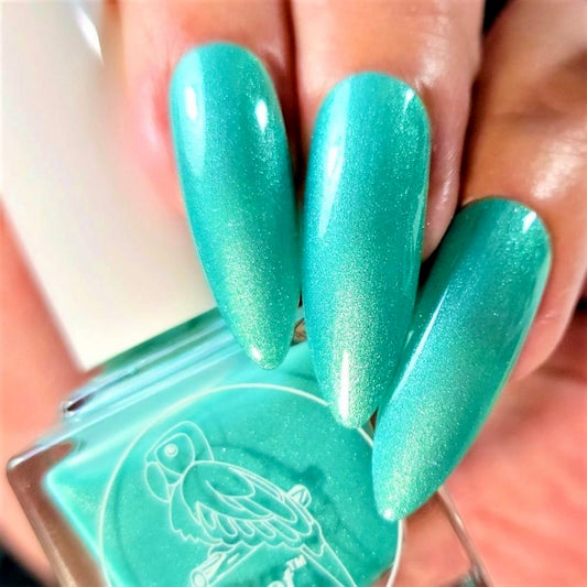 Parrot Polish Vacation Time Solar Nail Lacquer Teal/Blue