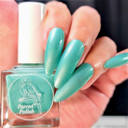 Parrot Polish Vacation Time Solar Nail Lacquer Teal/Blue