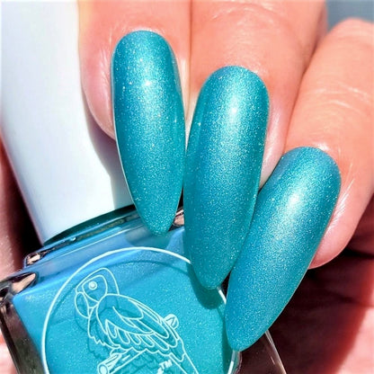 Parrot Polish Vacation Time Solar Nail Lacquer Teal/Blue