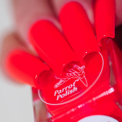 Parrot Polish Poison Dart Red Neon Nail Polish