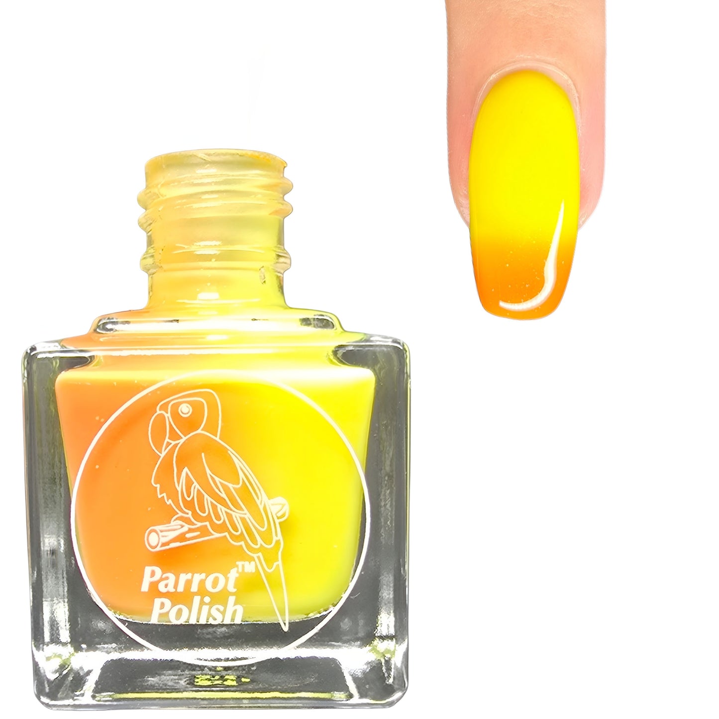 Parrot Polish Citrus Twist Thermal Nail Polish - Orange/Yellow
