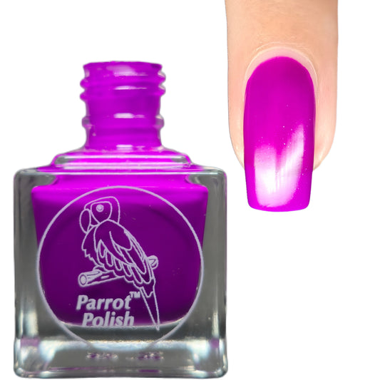 Parrot Polish Rossia Pacifica Purple Neon Nail Polish