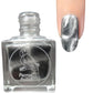 Parrot Polish "Chartreux Cat" Magnetic Ultrachrome Nail Polish, Silver Black
