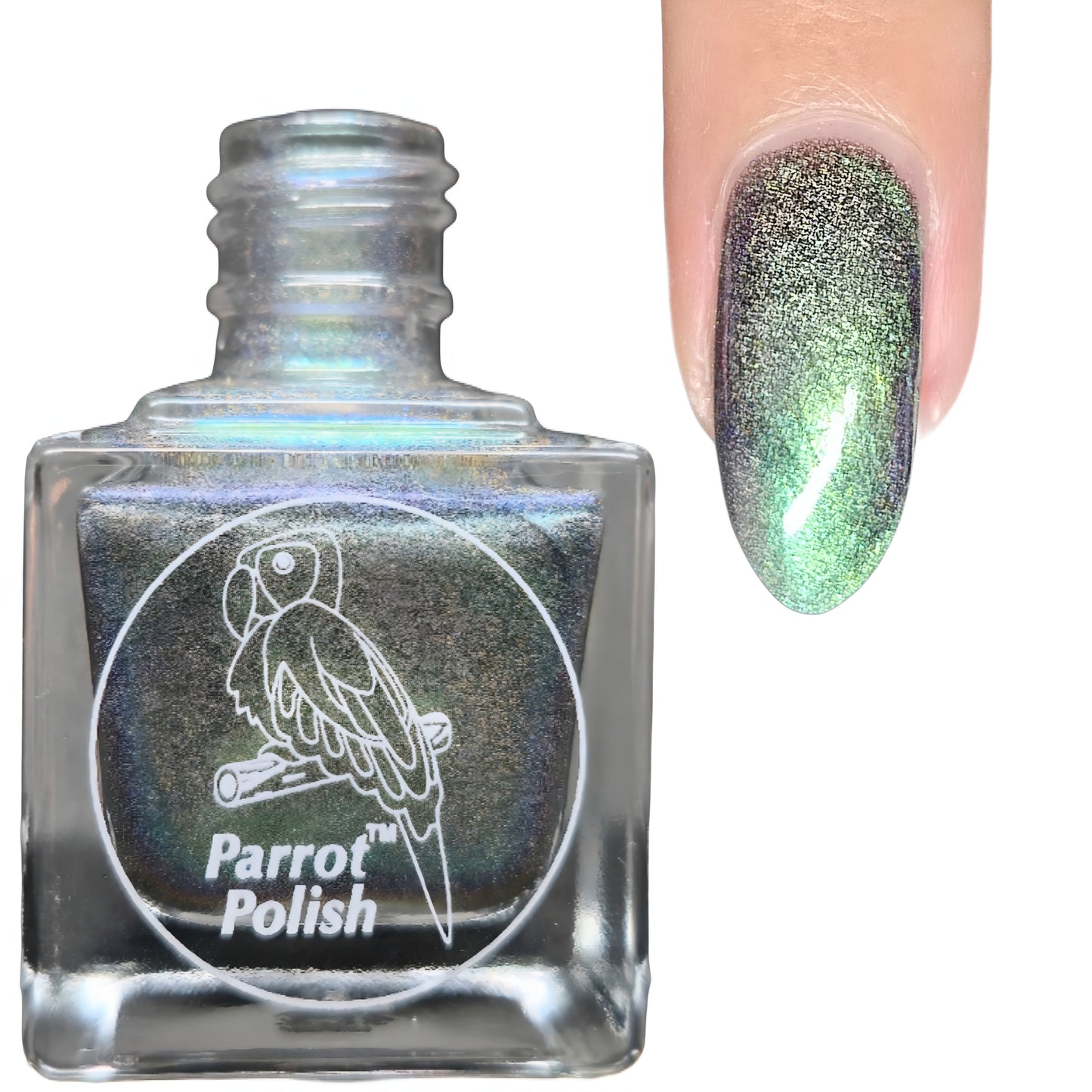 Parrot Polish Stereodelic Holographic Ultrachrome Nail Polish -  Blue/Green