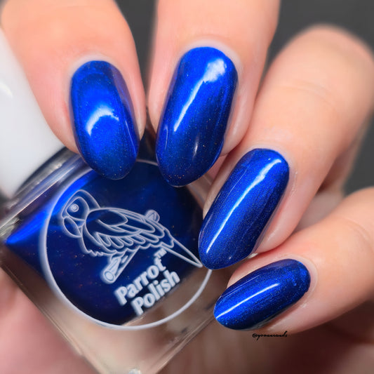 Parrot Polish Royal Splendor Blue Holographic Nail Polish