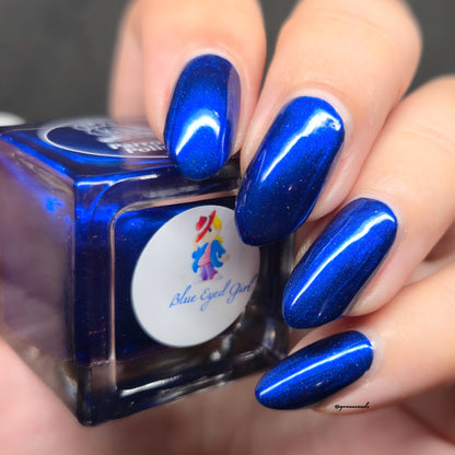 Parrot Polish Blue Eyed Girl Shimmer Nail Polish