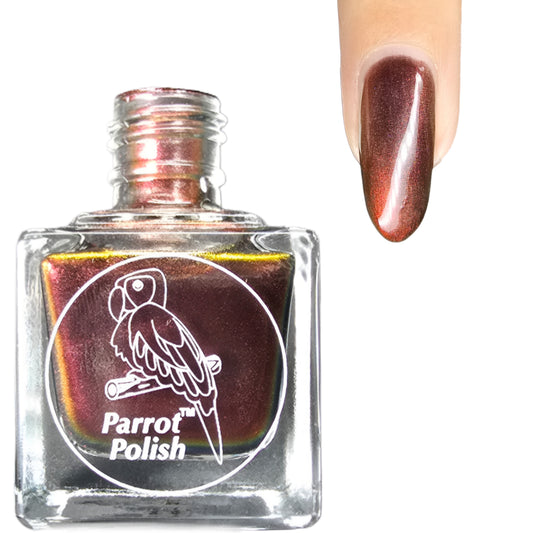 Parrot Polish Sweet Claudia Multichrome Nail Polish - Red/Orange