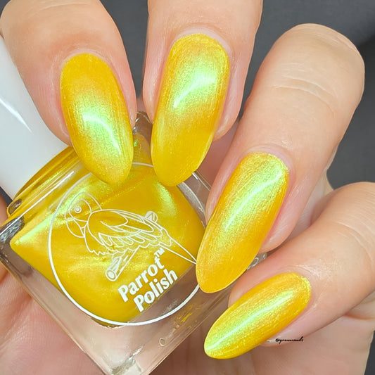 Parrot Polish Yellow Submarine 60s Shimmer Nail lacquer Yellow/Gold