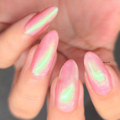 Parrot Polish A Whiter Shade of Pale  60s Shimmer Nail Lacquer Pale Pink/ Gold Shimmer