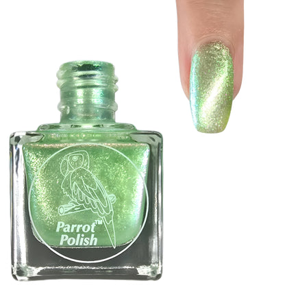 Parrot Polish "Kelpi" Multichrome Baby Mermaid Green/Gold/Silver