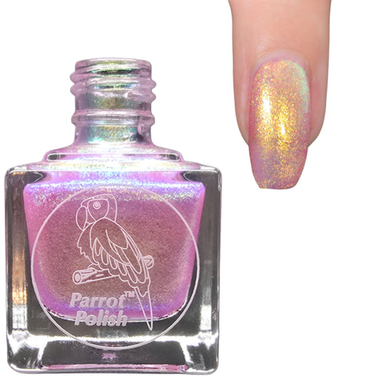Parrot Polish "Kalaral" Multichrome Baby Mermaid Orange/Red/Pink