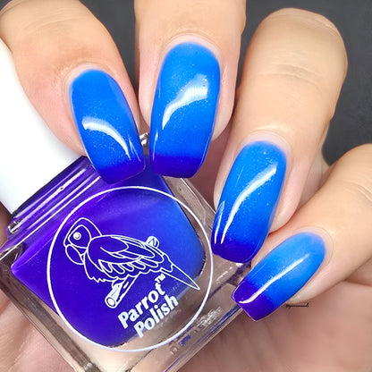 Parrot Polish Isabella Color Changing Thermal Nail Lacquer - Purple/Blue