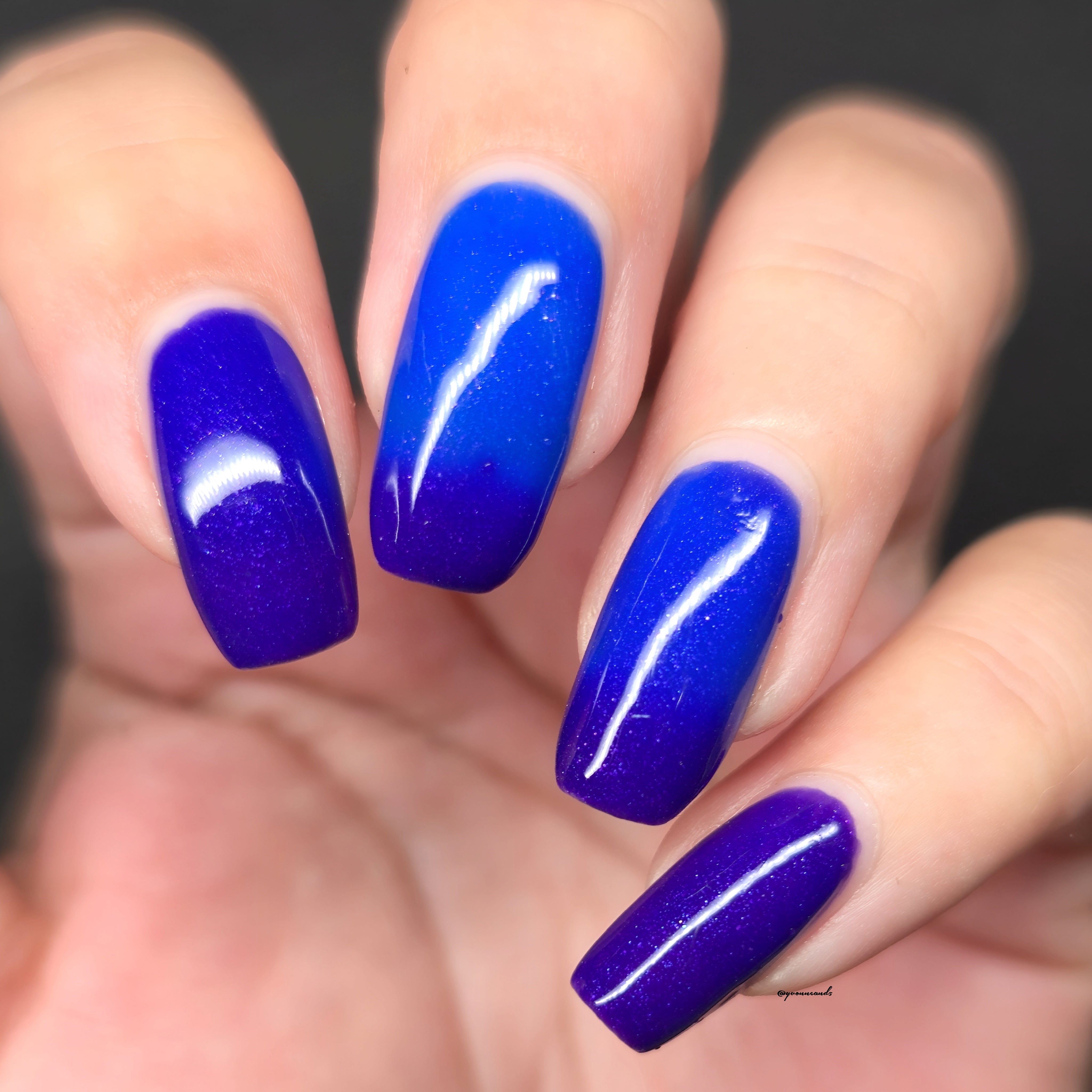 Parrot Polish Isabella Color Changing Thermal Nail Lacquer - Purple/Bl