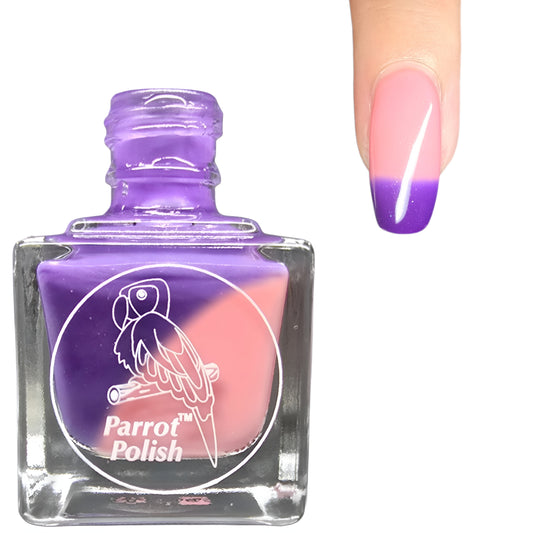 Parrot Polish Sunday Brunch Thermal Nail Polish Purple/ Blush