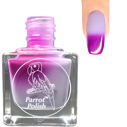 Parrot Polish Geranium Bliss Solar Nail Polish - Grey/Purple