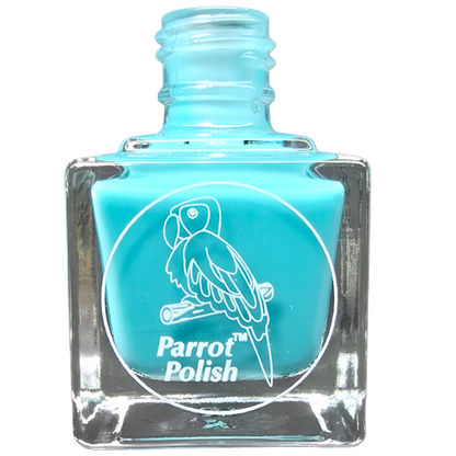 Parrot Polish Blue Daisy Solar Nail Polish - Light Blue-green/Dark Blue