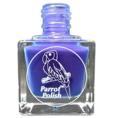 Parrot Polish Blue Daisy Solar Nail Polish - Light Blue-green/Dark Blue
