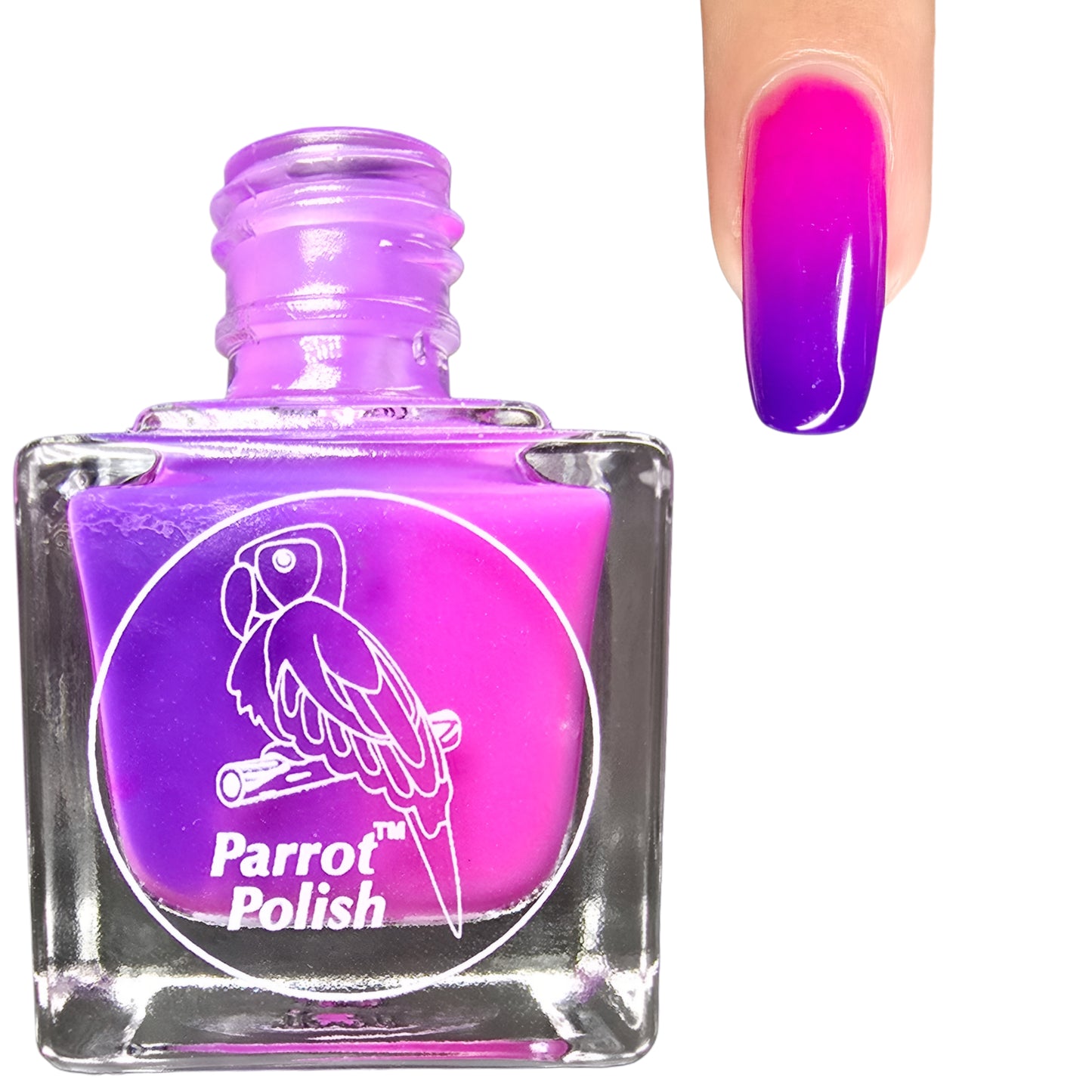 Parrot Polish Berries By The Shore Solar Nail Polish - Pink/Purple