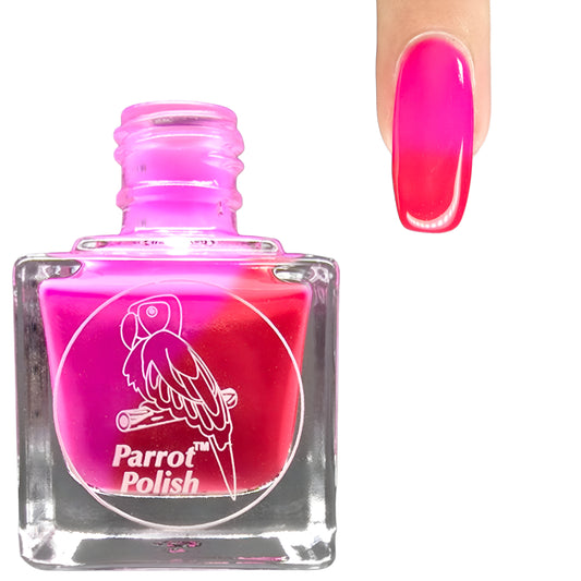 Parrot Polish Cherry Blast Thermal Nail Polish Cherry/Fuchsia