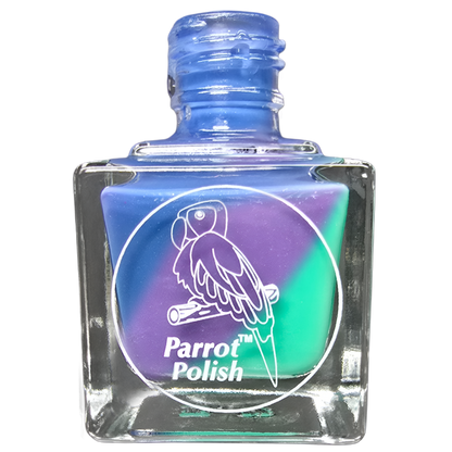 Parrot Polish Calico Dreamin' Thermal Nail Polish - Blue/Purple/Aqua