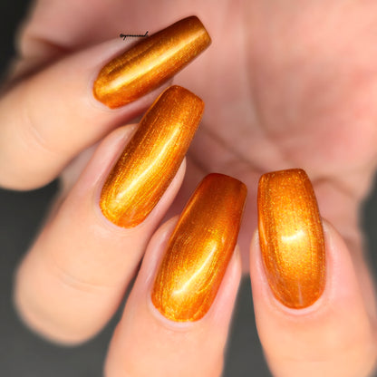 Parrot Polish Utah Fall Shimmer Nail Lacquer Brown/Golden