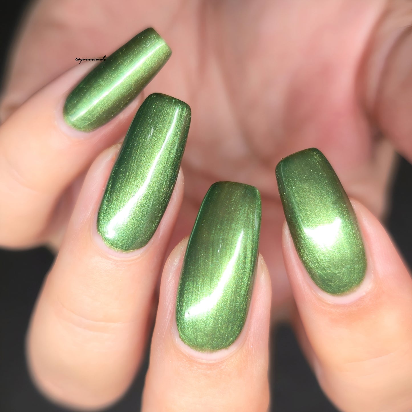 Parrot Polish Olives and Oregano Shimmer Nail Lacquer Green/Silver
