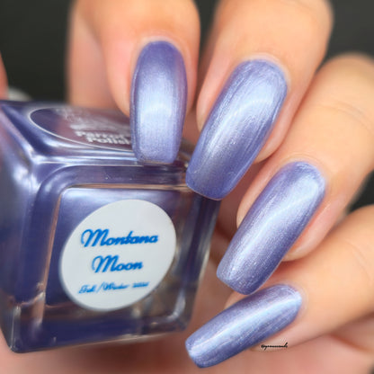 Parrot Polish Montana Moon Shimmer Nail lacquer  Purple/ Gray