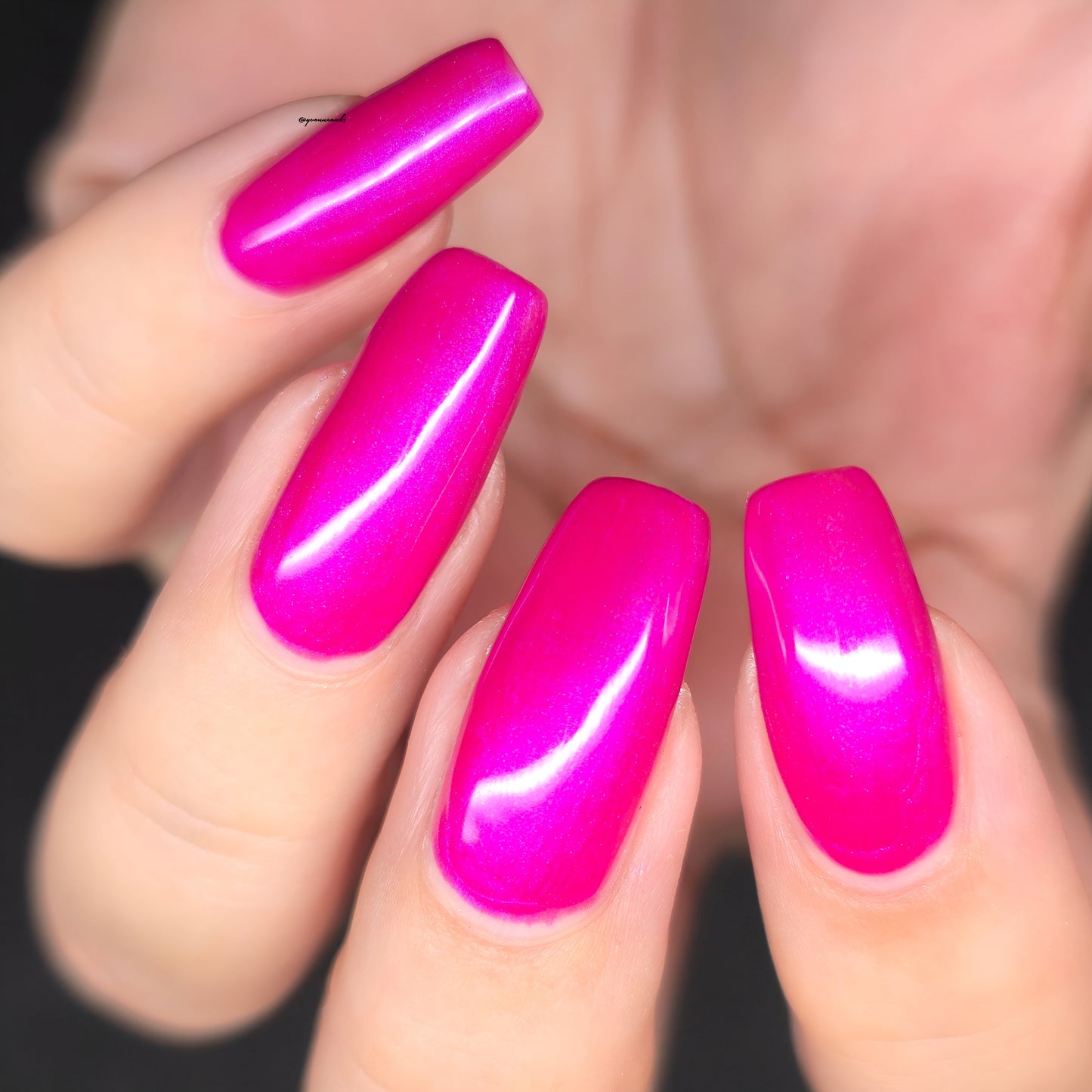 Parrot Polish Vale September Shimmer Nail Lacquer Pink/Fuscia