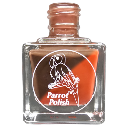 Parrot Polish Chocolate Cosmos Thermal Nail Lacquer Brown/ Red