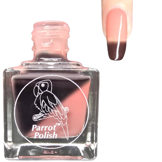 Parrot Polish Snapdragon Opus Thermal Nail Lacquer Brown/Orange