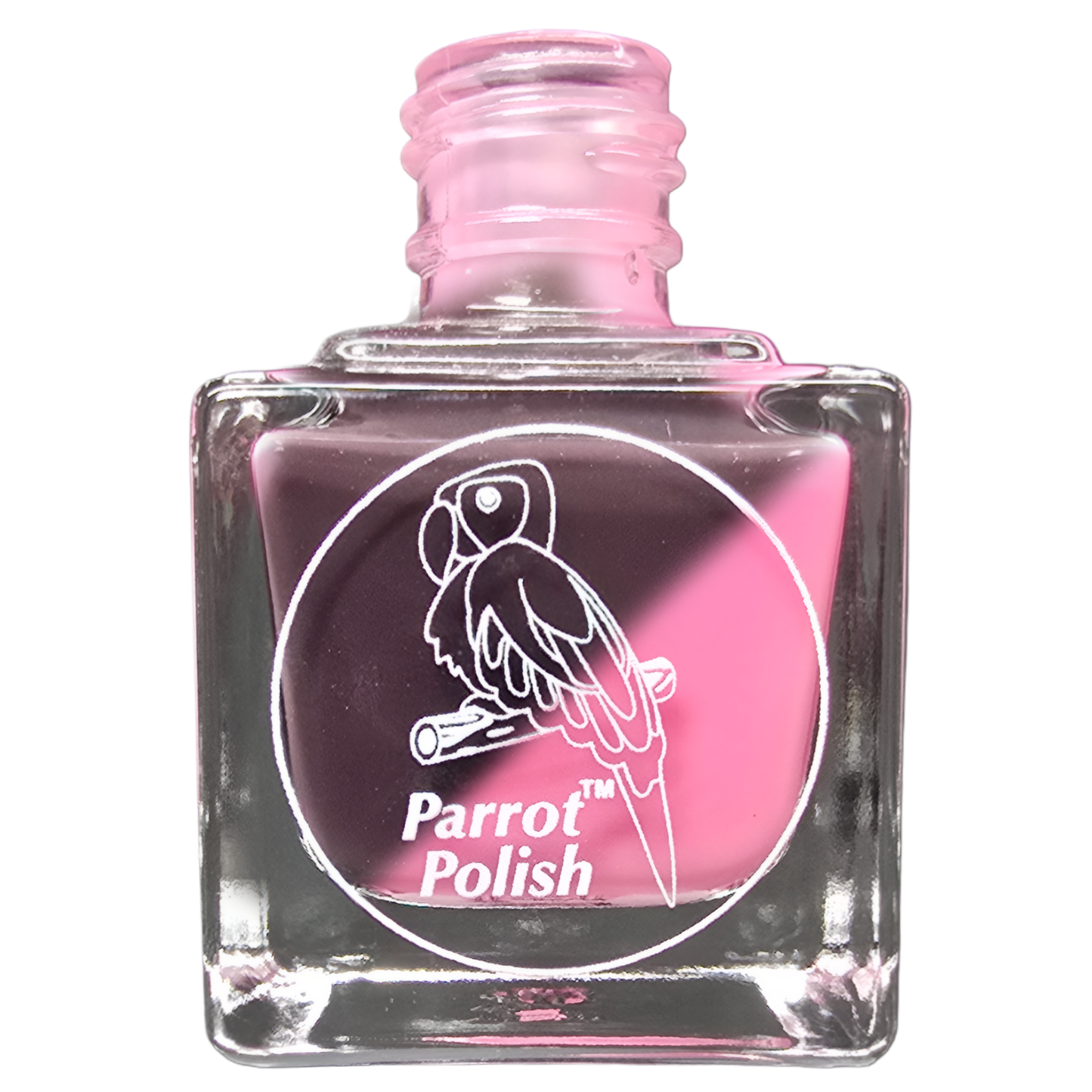Parrot Polish Coffee with a lady Thermal Nail Lacquer Brown/ Pink
