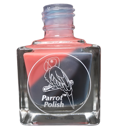 Parrot Polish Galaxy Groove Color Changing Thermal Nail Lacquer   Green/Blue/Orange