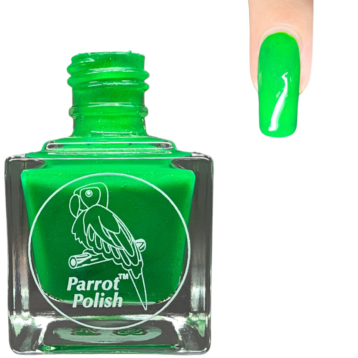 Parrot Polish Mahi Mahi Dark Green Neon Nail Polish