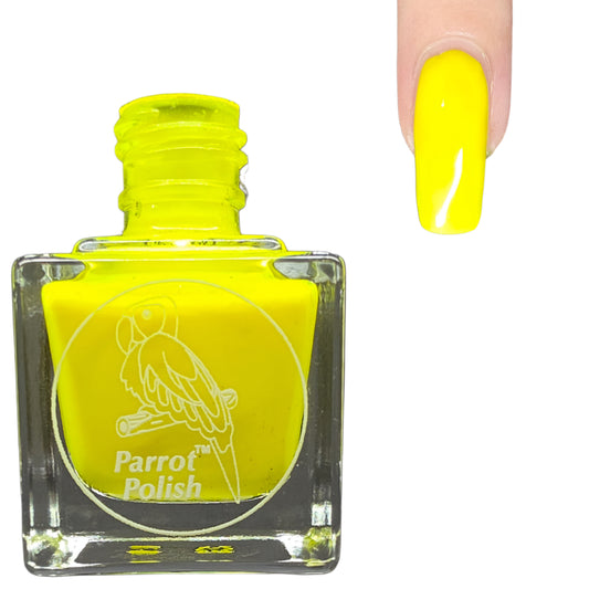 Parrot Polish Pit Viper Yellow Neon Nail Polish
