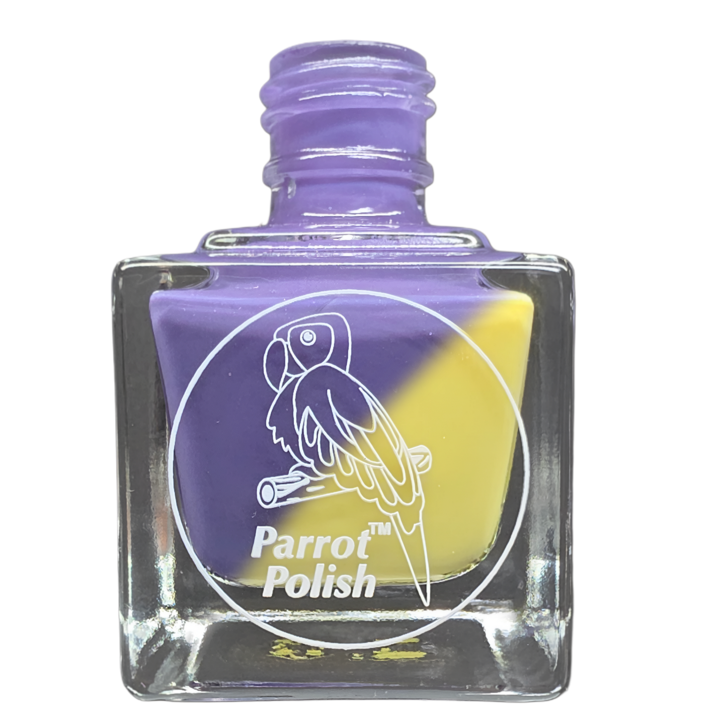 Parrot Polish Snow Crocus Thermal Color Changing Nail Lacquer Purple Yellow
